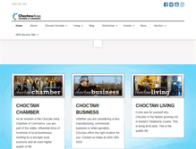 Tablet Screenshot of choctawchamber.com